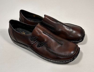 Rieker Antistress Celia Brown Leather Comfort Flats Women Size 37 eu