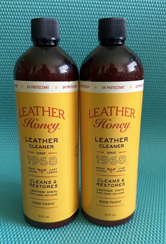 2 X Leather Honey Leather Cleaner, Auto Interiors, Furniture, Tack, Shoes, 16 oz
