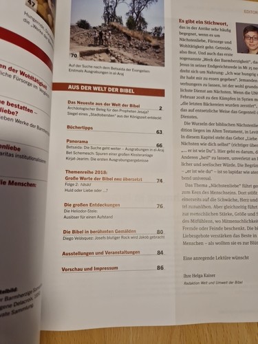 Welt und Umwelt der Bibel / Nächstenliebe. Neuwertig . 02/2018 - Bild 3 von 3