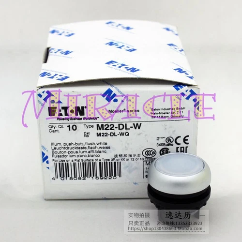 10PCS/BOX NEW EATON M22-DL-W M22 Series with light button head