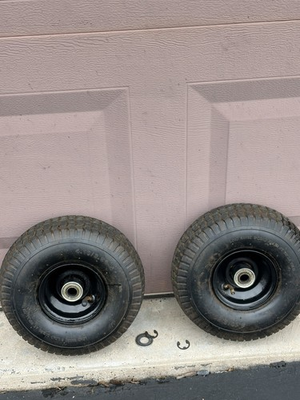 #ad Set of 2 Used 10” Wheels For Dewalt Pressure Washer OEM 5140124 04 DXPW3300 $60.00