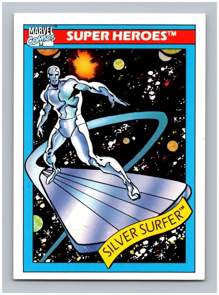 1990 Marvel Universe Series 1 #32 Silver Surfer Super Heroes Impel Trading Card