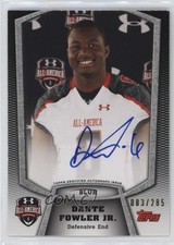 2015 Bowman 2012 Under Armour All-America Game 83/285 Dante Fowler Jr Auto 1dm4