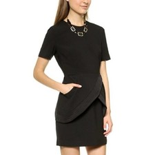 Finders Keepers Black Pursuit Ruffle Dress size large