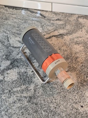 Gardena Grande Oscillating Lawn Sprinkler Adjustable Spray Gray Orange Garden