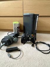 Microsoft Xbox 360 60GB Black Home Console HDMI Bundle w/ Controller & PSU