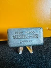 Vintage 10 oz Poured Engelhard .999 Fine Silver Bar Fifth Series - Bullseye Logo