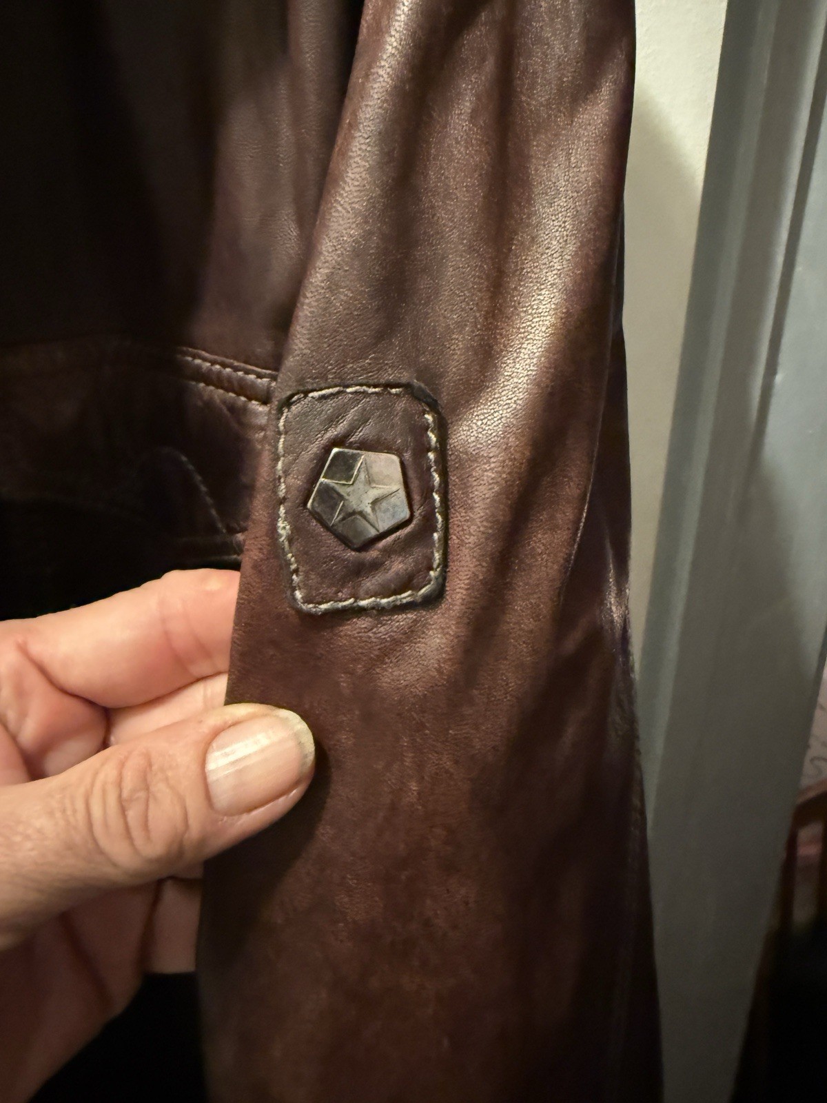 Milestone Lambskin Leather Jacket. Brown Distress… - image 5