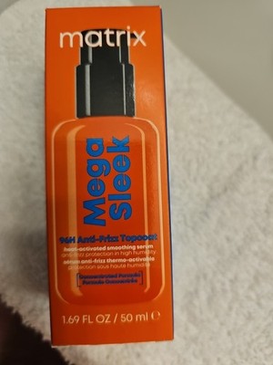 NIB SEALED Matrix Mega Sleek 96H Anti-Frizz Topcoat Serum 1.69 oz