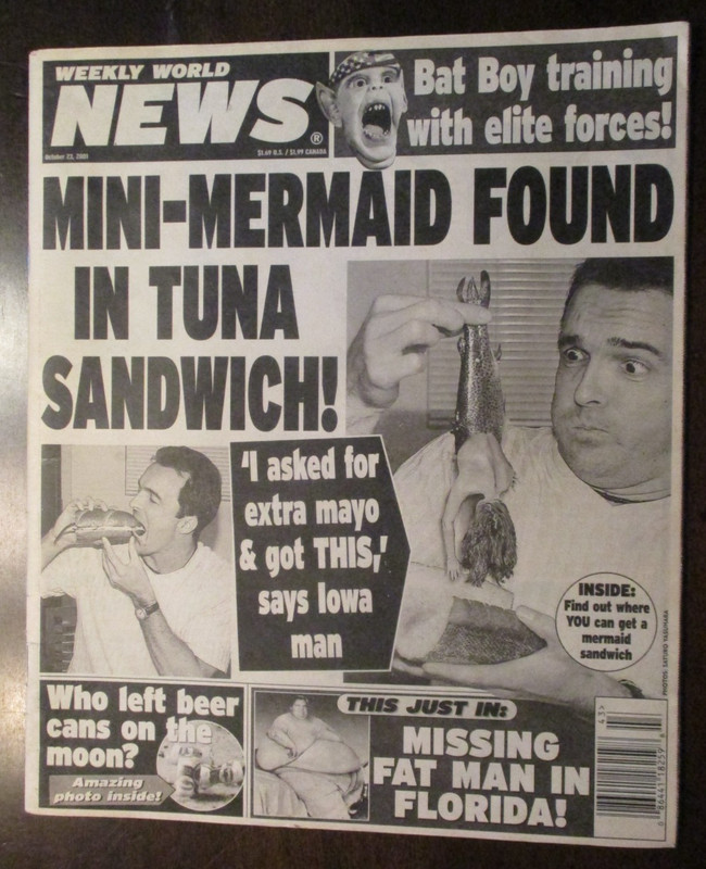 WEEKLY WORLD NEWS MAGAZINE OCTOBER 23, 2001 BAT BOY TRAINING WITH ELITE FORCES