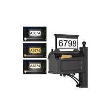 Double-Sided LED Solar Address Sign with Waterproof Mailbox Number Plaque
