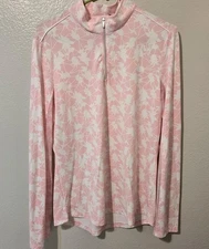 Nivo Women's Activewear Quarter Zip Pullover Golf Shirt UPF 50+ Size Large