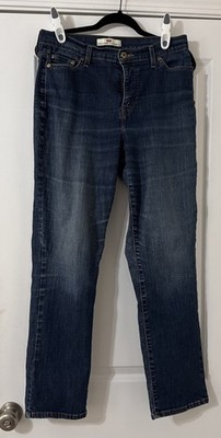 Levi s 512 Perfectly Slimming Straight Leg Women s  12M W31 x L32  Blue Jeans