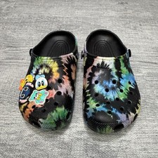 Crocs Unisex Tie Dye Size J 1  Donald Duck/Tweey Bird/Stitch/ Bear  NO STRAP 