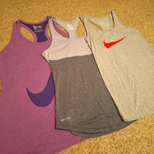Nike Dri-FIT Womens Racerback Tank Lot of 3 S...