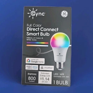 CYNC By GE Ampoule de connexion directe couleur complète (1 LED A19 Ampoule)