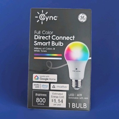 CYNC By GE Full Color Direct Connect Smart Bulb (1 LED A19 Bulb)