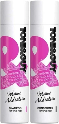 TONI&GUY Toni & Guy Salon Shampoo und Conditioner Set für feines Haar, 4 x...