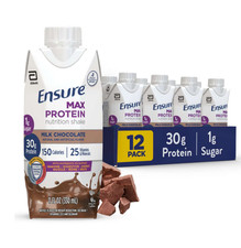 Ensure Max Protein Shake, 30g Protein, Milk Chocolate, 11 fl oz, 12 Pack