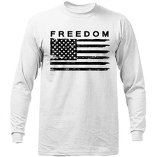 Charlie Kirk True Patriot Memorial US Flag Freedom Long Sleeve T-Shirt