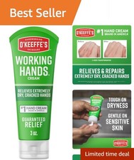 Repairing Hand Cream - O'Keeffe's 3 Oz Tube for Moisturizing Comfort Anywhere