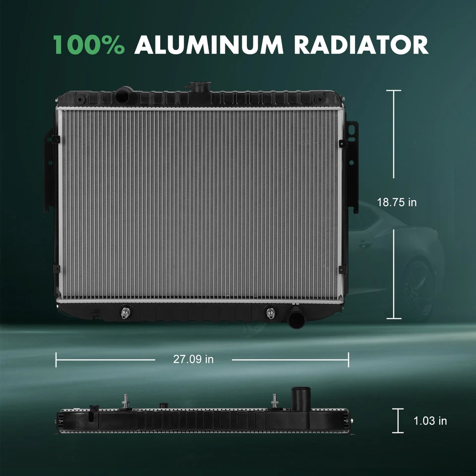 Radiador para Dodge B150 B250 1981-1994 1999-2003 Ram 2500 Van 3,9 L 5,2 L 5,9 L Foto 2 de 4