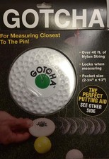 Charter Golf Gotcha Measuring Tape White For Closest to the Pin NEW