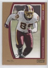 2009 Topps Unique Gold Reserve 24/25 Santana Moss #148 0q3