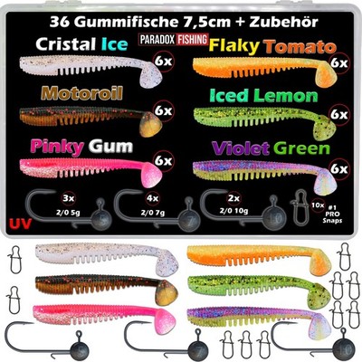 Paradox Fishing Perch Punk Barsch Gummifisch 7,5cm Gummifisch Zander Barschköder