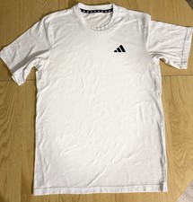Adidas Training Essentials Feelready Tee T-Shirt White IC7440 AEROREADY Mens
