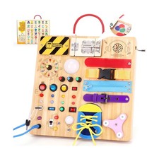 23 in 1 Busy Board Montessori Toys for 1-3 Year Old Wooden Learning... Fast Ship
