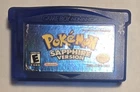Pokemon Sapphire Version Authentic GBA Cartridge Tested Saves Battery Dry