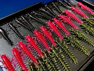 Soft Plastic 3'' Hellgrammites Fishing Baits