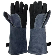 Welding Gloves Large 16 Inches 932โ Heat Resistant Leather Forge/mig/stick Fir