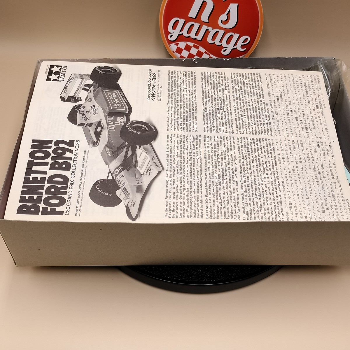 Tamiya 1/20 Benetton Ford B192 1992 Schumacher Brundle Formula Kit