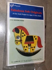 Vintage Felt Originals, Fabulous Felt Originals Rocking Horse #1116 Ornament Kit