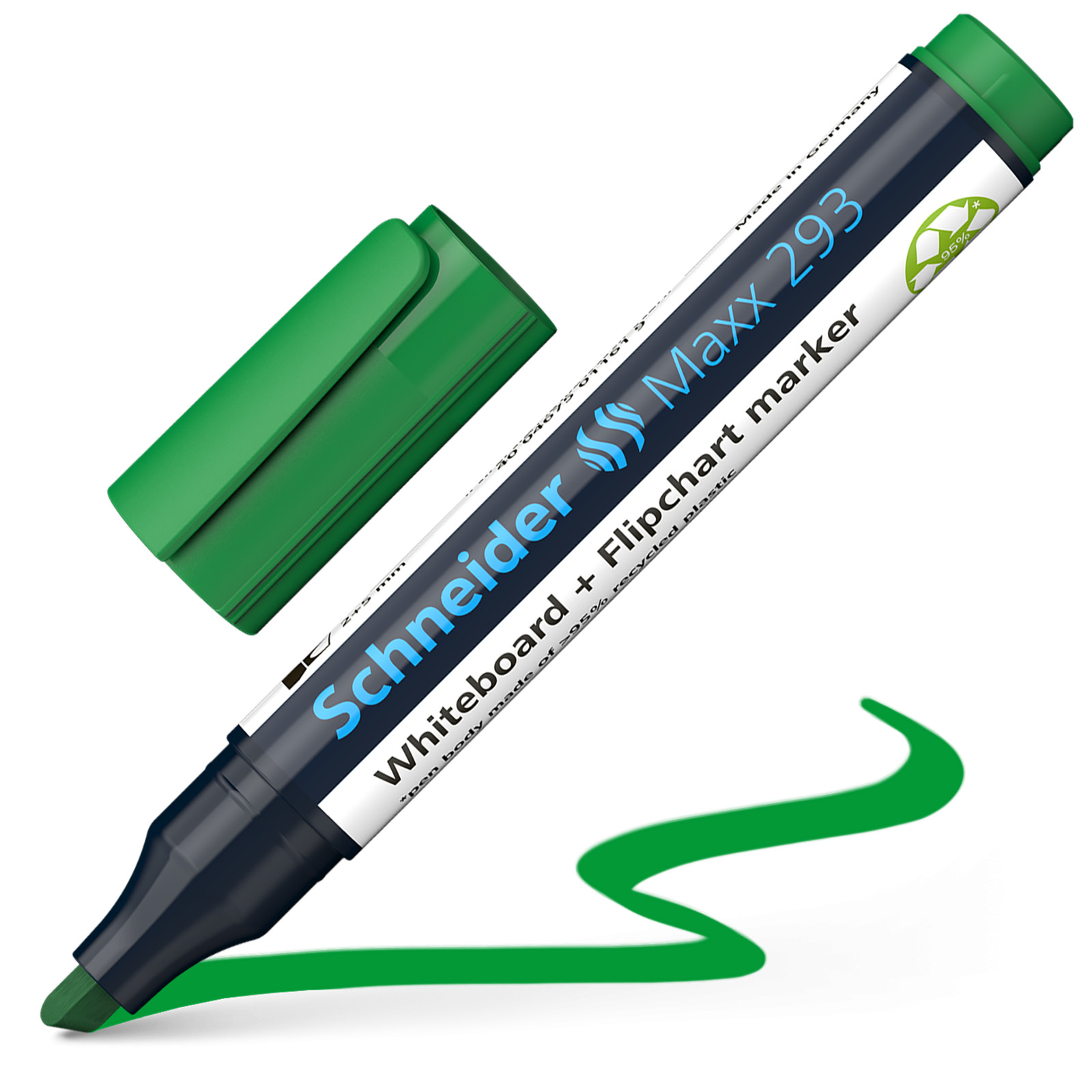 SCHNEIDER MAXX 293 - WHITEBOARD MARKER - GREEN - PACK OF 10