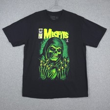 Misfits Shirt Mens XL Black Yesterdays Wondercon Emerald Hell Crimson Ghost