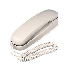 White Single White Corded Wall Phone for Seniors - Single Analog