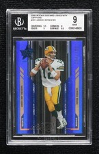2005 Leaf Rookies & Stars Longevity Rookie Sapphire Aaron Rodgers BGS 9 MINT 4e4