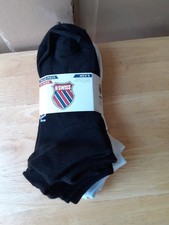 K-Swiss Men's Low Cut Socks 10 Pack Size 10-13  NEW WITH TAGS