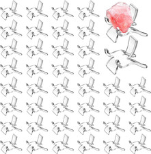 40 Pieces Acrylic Display Holder Clear Display Easel Stands Pedestal Collectible