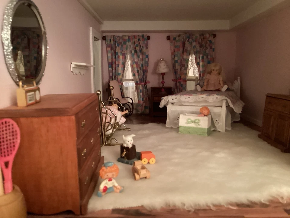  Doll House 59 Long 29 High. Very Nice Made In 1988 All Furniture Included - Image 3 of 4