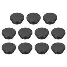 11pcs T-Shaped Silicone Plugs 29mm 1-1/8" Dia Snap in Plug Seal Round Black