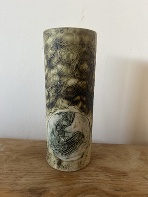 Carn Pottery Vase - Vintage Cornish Studio Art Pottery - einzigartiges abstraktes Design