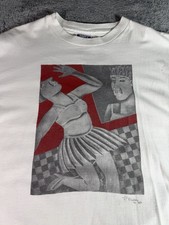 Vintage 1991 P. Wadley Art Single Stitch Aztec Graphic T-Shirt Made In USA Sz XL