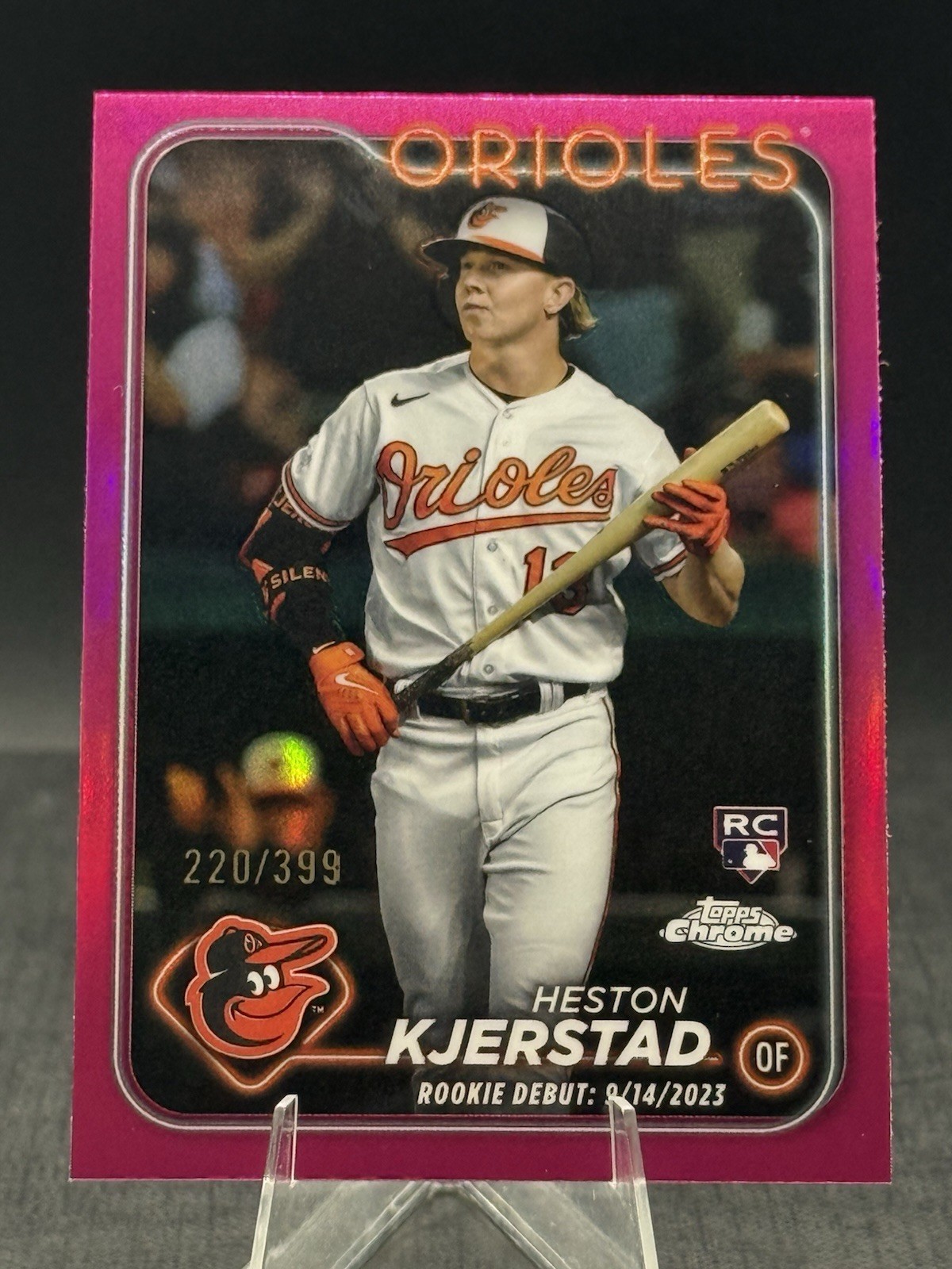 2024 Topps Chrome Update Magenta Refractor #USC120 Heston Kjerstad Rookie /399