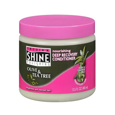 Smooth 'N Shine Olive & Tea Tree Nourishing Deep Recovery Conditioner, 13.5 oz