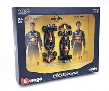 Set 2 pcs F1 Oracle Red Bull racing RB20 Verstappen - Perez 2024 - Bburago 1:43