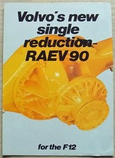 VOLVO F12 TRUCKS NEW SINGLE REDUCTION RAEV 90 Commercial Brochure #RSP 69451